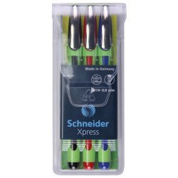 Schneider Xpress Fineliner Pen (.8mm, Mix Colors)